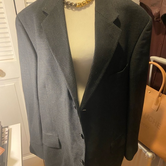 Oscar de la Renta Charcoal Blazer Vintage - Picture 3 of 12